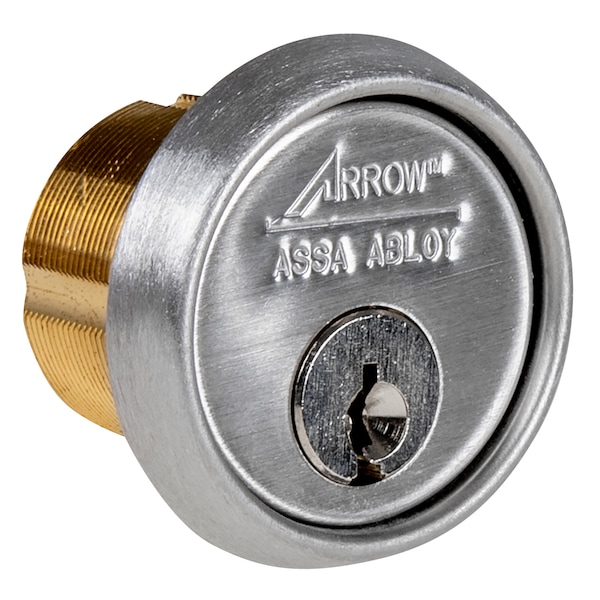 1-1/4 Mortise Cyl, 6-pin AR keyway, KD, AM2 Cam, US32D, PK4